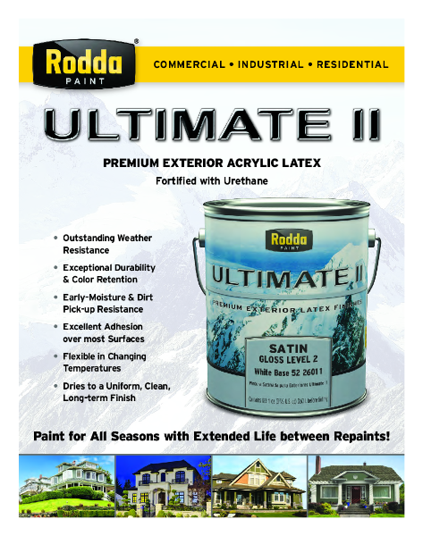 Ultimate II Sell Sheet 2020
