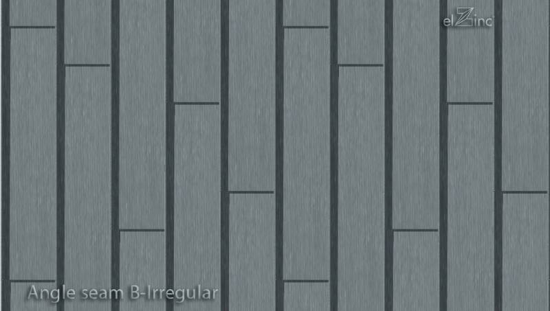 elZinc Angle Seam Cladding - Zinc Roof and Wall Cladding