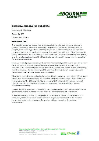 Extensive Biodiverse Substrate