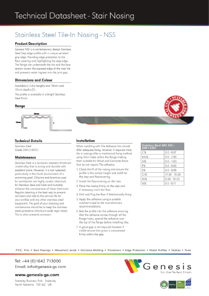 NSS Datasheet