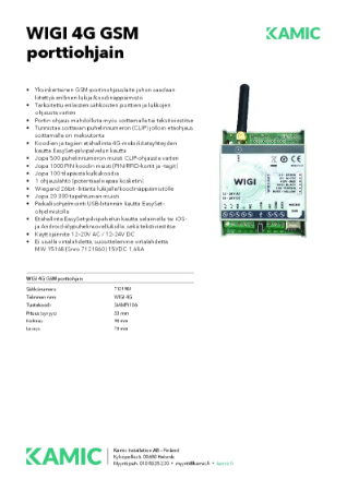 WIGI 4G GSM - Esite