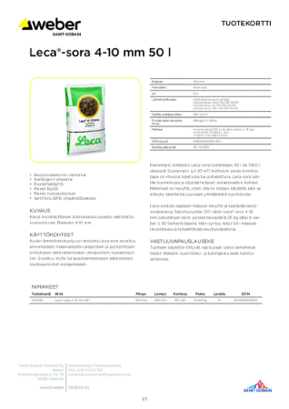 Tuotekortti - Leca®-sora 4-10 mm 50 l