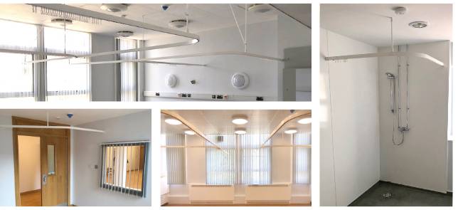 World class cubicle tracking and blinds fitted at Worcestershire Royal Hospital