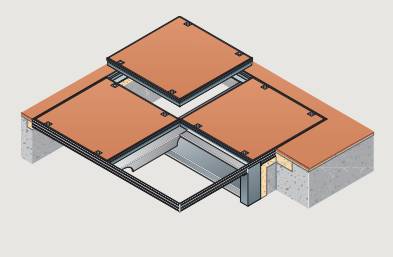 7500 Series (Aluminium) Multipart - Medium duty floor access cover