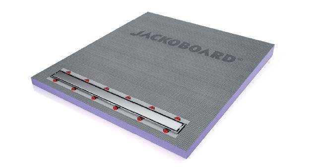 JACKOBOARD® Aqua Line PRO Linear Single Fall, Shower Tray - Shower Tray  