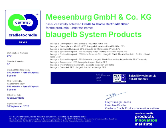 Cradle to Cradle Silver Certification