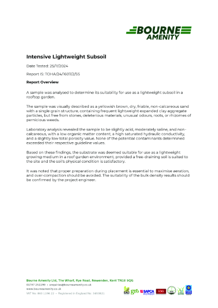 Intensive Lightweight Subsoil