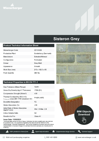 Sisteron Grey Data Sheet