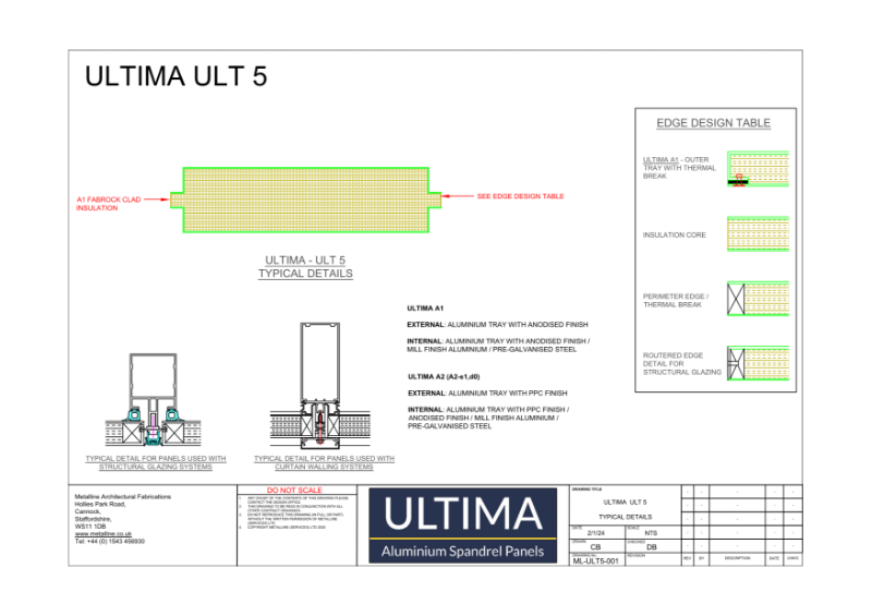 ULTIMA 5 Technical Drawing