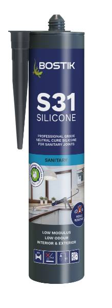 Bostik Professional S31 - Sanitary Silicone Sealant - Neutral Silicone