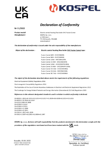 UK Conformity Assessed (UKCA)