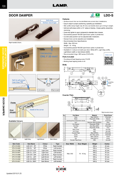 LDD-S Product Catalogue