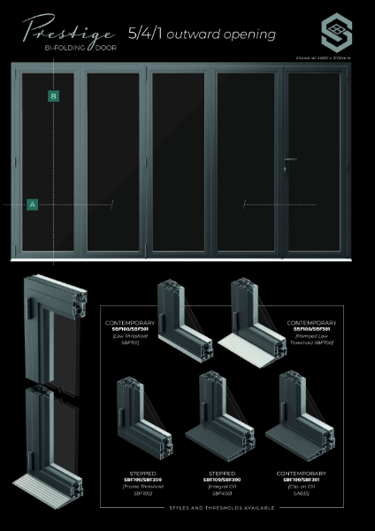 Bi-fold System Folding Sliding Door 5.4.1 Data Sheet