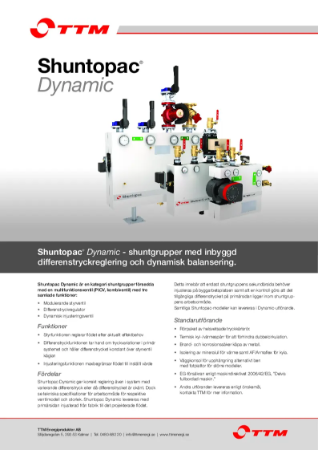TTM SHP Dynamic Produktblad