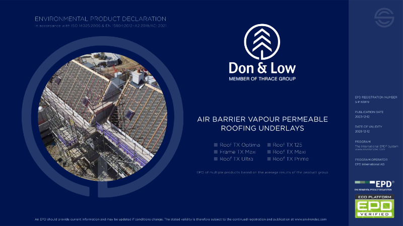 Air Barrier Vapour Permeable Roofing Underlays