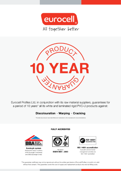 Profiles 10 Year Product Guarantee