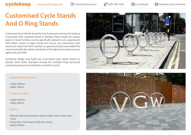 Customised Cycle Stands and O Rings