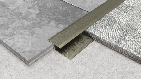 Feline®, Feline® T Clip-in Systems, Single Naplock & Square Edge Profiles - Aluminium, Brass & Stainless Steel - Floor Edging Strips