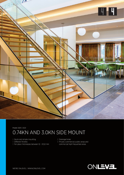 OnLevel 3kN Frameless Glass Balustrading System TL30