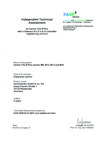 FAZII-Plus use with neighbouring anchors