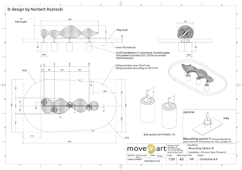 Climbslide 4.9 D Drawing Foundation Plan