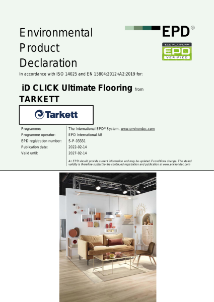 EPD - Tarkett iD Click Ultimate LVT