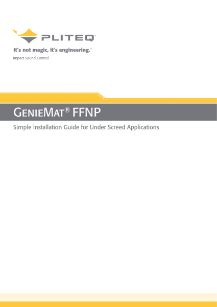 GenieMat FFNP Installation Guide