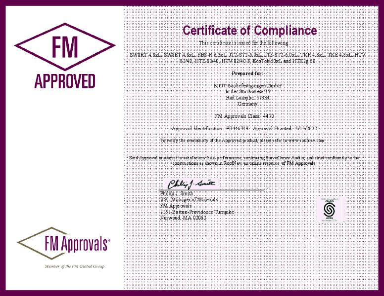 FM Approved