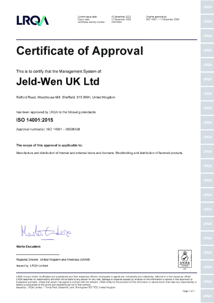 Certificate of Approval cdfa