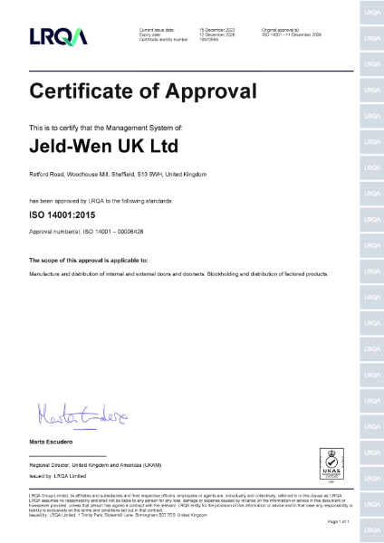 Certificate of Approval