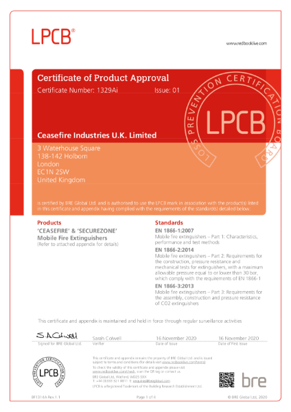 C1329Ai-01 Ceasefire Industries UK