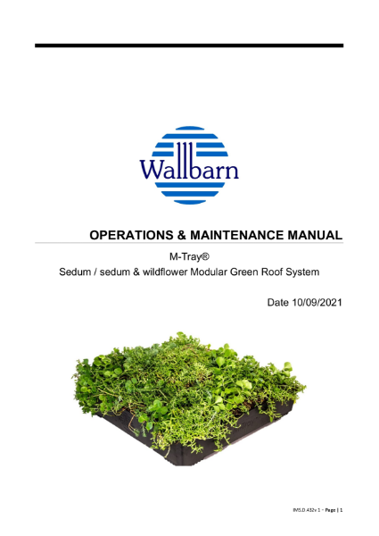 M-Tray operations and maintenance manual