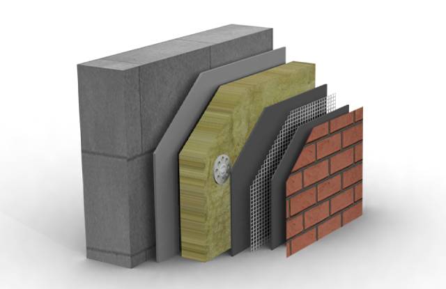 Permarock Mineral Fibre EWI System with Brick-effect Render - External wall insulation system / ETICS