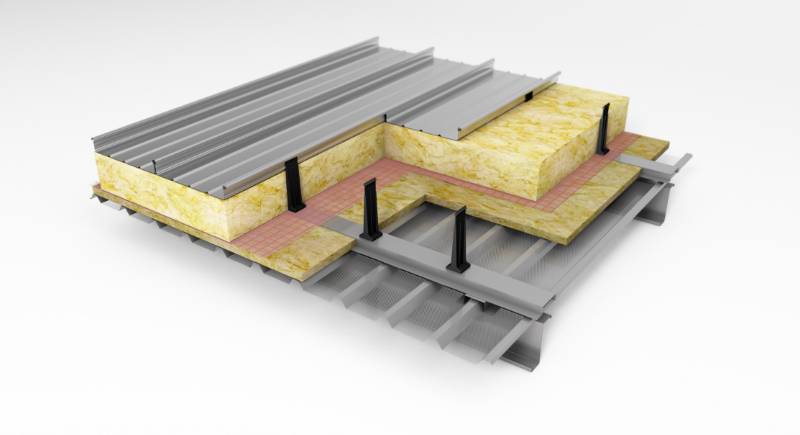 Kalzip Acoustic Liner Roof Construction 0.18 U-Value