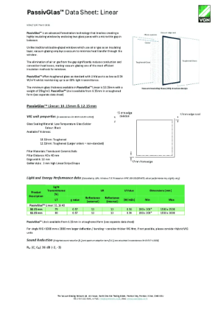 PassivGlas™ Linear Datasheet