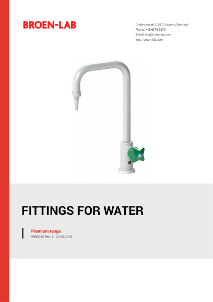 BROEN-LAB UNIFLEX FITTINGS FOR WATER