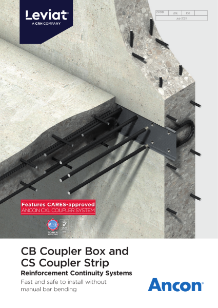 CB Coupler Box and CS Coupler Strip Reinforcement Continuity Systems