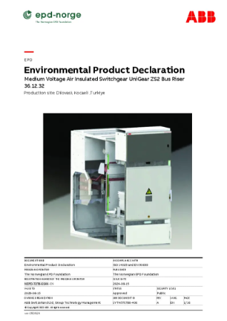 NEPD-7278-6644-EN Medium Voltage Air Insulated Switchgear UniGear ZS2 ...