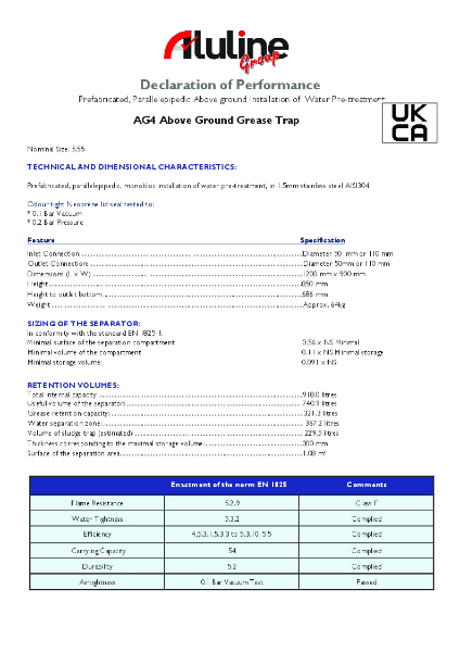 AG4 Declaration of Performance Leaflet2025
