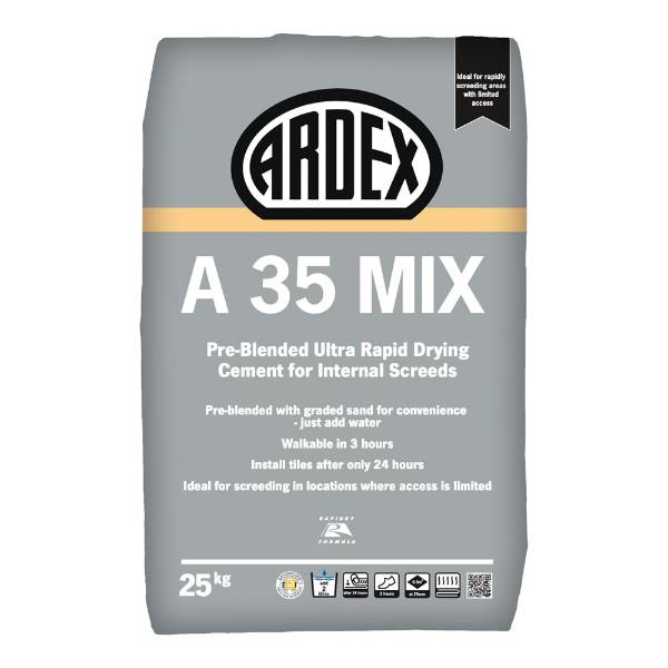 ARDEX A 35 MIX Pre-Blended Rapid Drying Screed