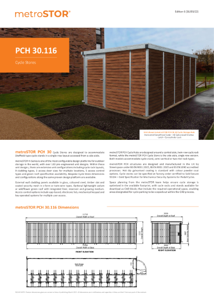 PCH 30.116 Data Sheets