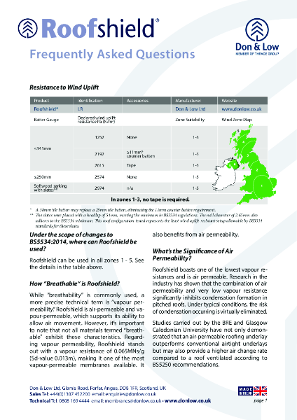 Roofshield Frequently Asked Questions
