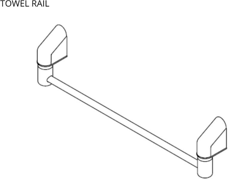 Anti-Ligature Towel or Wardrobe Rail