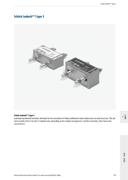 Technical Information Schoeck Isokorb T type S