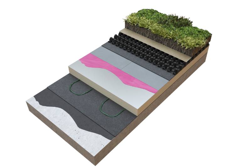 SIG Armourplan GB PVC Single Ply Warm Green Roof Bonded System