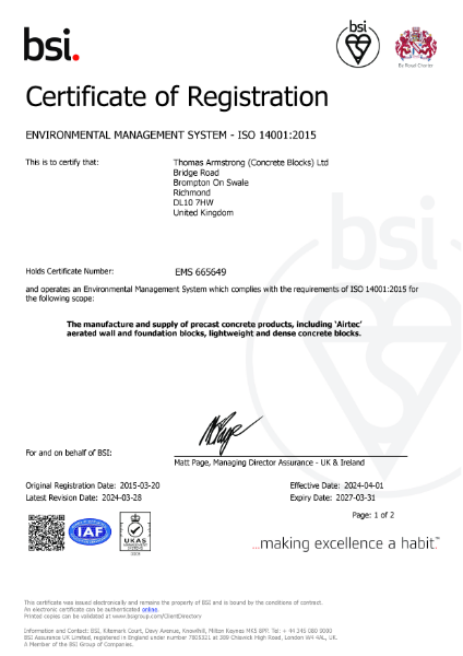 ISO 14001:2015 Environmental Management