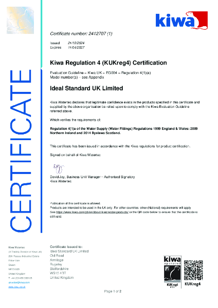 UK Water Regulation 4