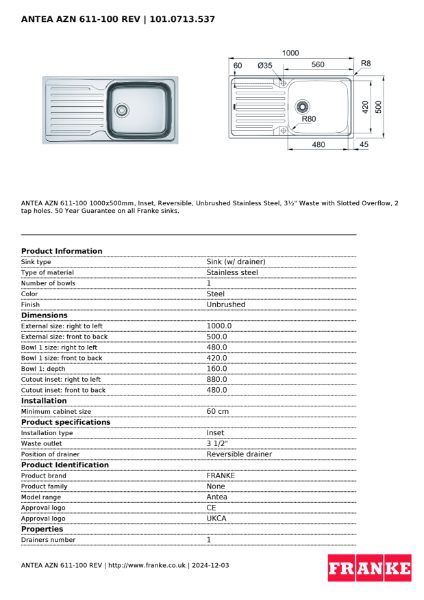 Product Sheet 101.0713.537