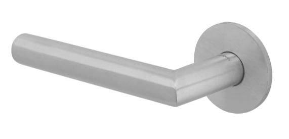 Premium Range Mitred Lever Handle on Slimline Rose - Door Handles (CH498/CH984) - Lever Handle