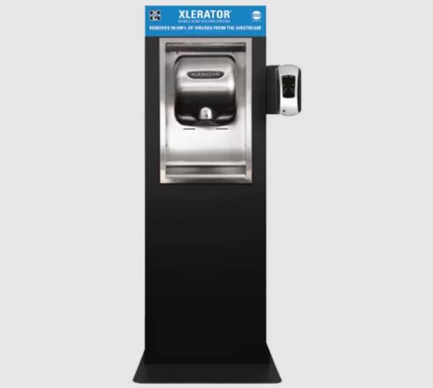 XLERATOR® Mobile Hand Hygiene Station - Electric hand dryer